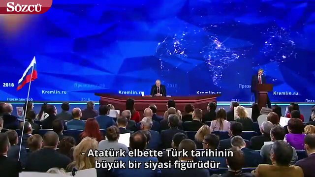 Rusya lideri Putin'den Atatürk açıklaması