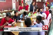 Barranco: más de 50 menores participan de chocolatada navideña para niños de bajos recursos