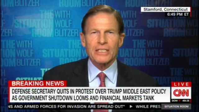 Sen. Richard Blumenthal speaks one-on-one with Wolf Blitzer. #DonaldTrump #News #CNN