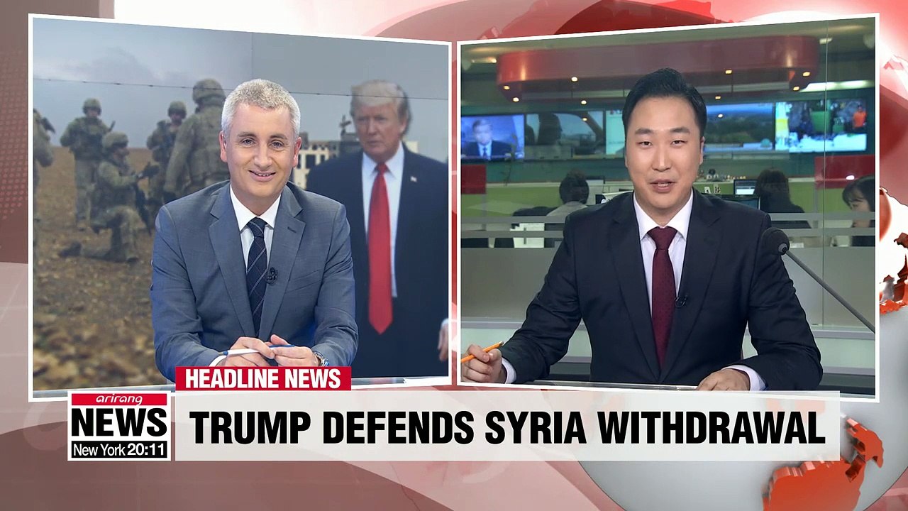 Trump defends pulling U.S. troops out of Syria after backlash from home and abroad
