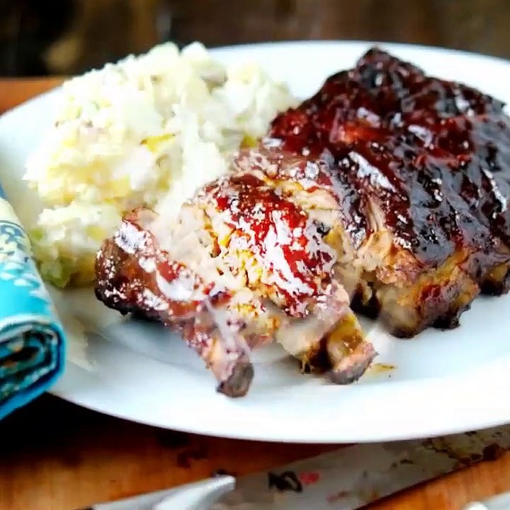Cách ướp SƯỜN CÂY NƯỚNG BBQ ngon như ngoài hàng