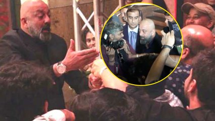 Sanjay Dutt HILARIOUS Crazy MASTI With Media Reporters | Priyanka Nick Mumbai Reception