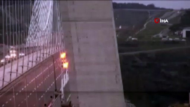Yavuz Sultan Selim Köprüsü'nde ilk belirlemelere göre yaralanmalı kaza meydana geldi. Anadolu Yakası'ndan Avrupa yönüne doğru tüm şeritler geçiş trafiğine kapatıldı