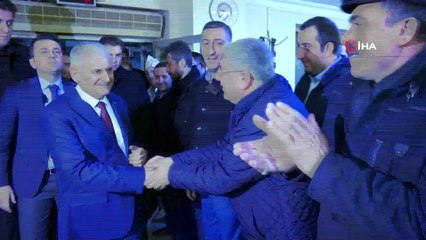 TBMM Başkanı Yıldırım, Atatürk Havalimanı Taksiciler Kooperatifini ziyaret etti
