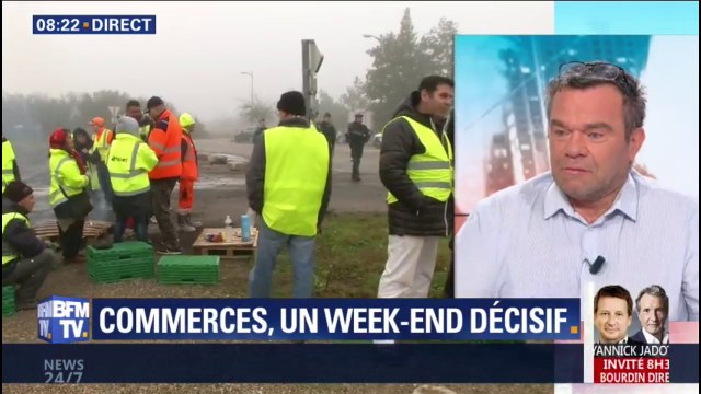 Cédric Guémy (gilet jaune) appelle à laisser les petits commerces faire leur chiffre d'affaires ce week-end