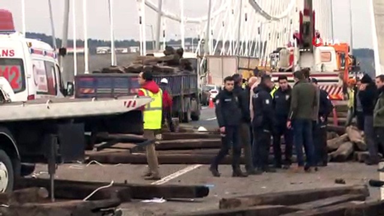 Yavuz Sultan Selim Köprüsü'nde zincirleme kaza: 1 ölü, 2'si polis 3 yaralı