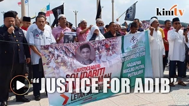 Justice for Adib - NGOs gather to call for Waytha's sacking