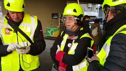 Punto donde han comenzado los disturbios en Avenida del Paralelo