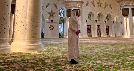 Real Madrid'in İspanyol Yıldızı Sergio Ramos, Şeyh Zayed Camiisini Ziyaret Etti