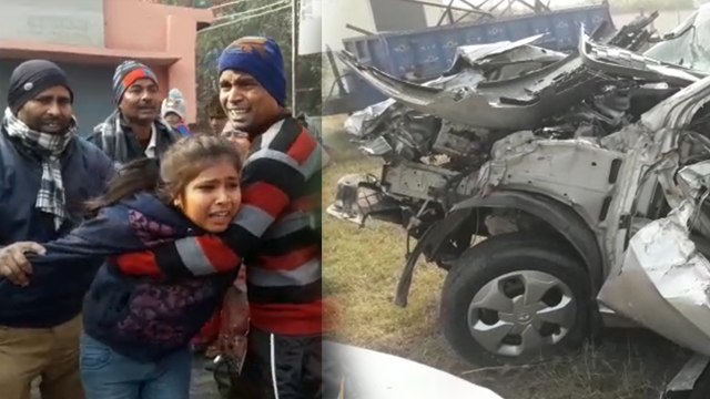 VIDEO: घने कोहरे और धुंध की भेंट चढ़ीं 4 जानें, नैनीताल-बरेली 4 लेन हाईवे पर ट्रक में घुसी टाटा कार