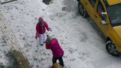 Kars’ta, kar yağışı etkisini sürdürüyor