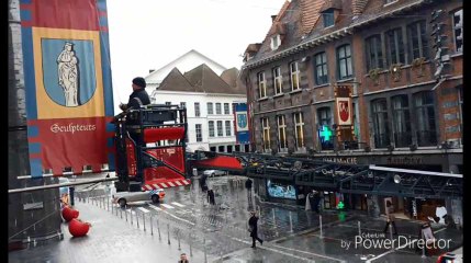 Les pompiers interviennent à la Grand Place de Tournai