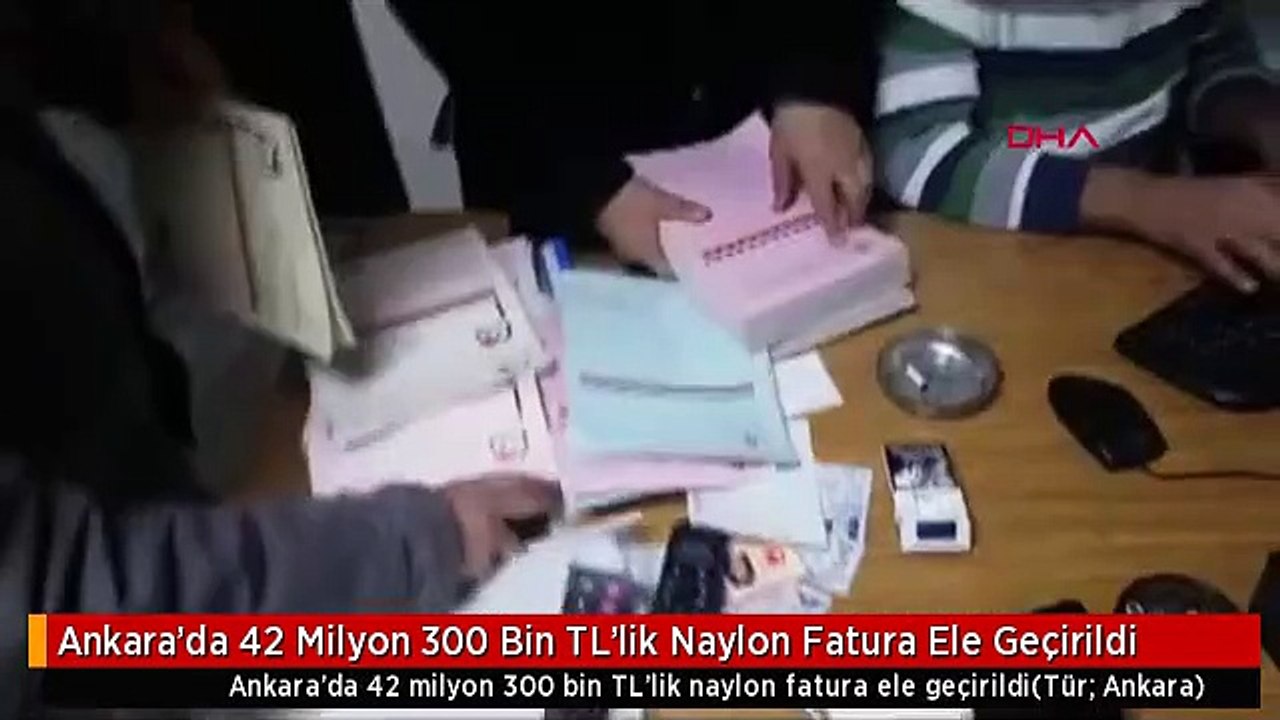 Ankara'da 42 Milyon 300 Bin TL'lik Naylon Fatur...