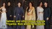 Salman Khan, and other celebs attends Priyanka- Nick wedding reception