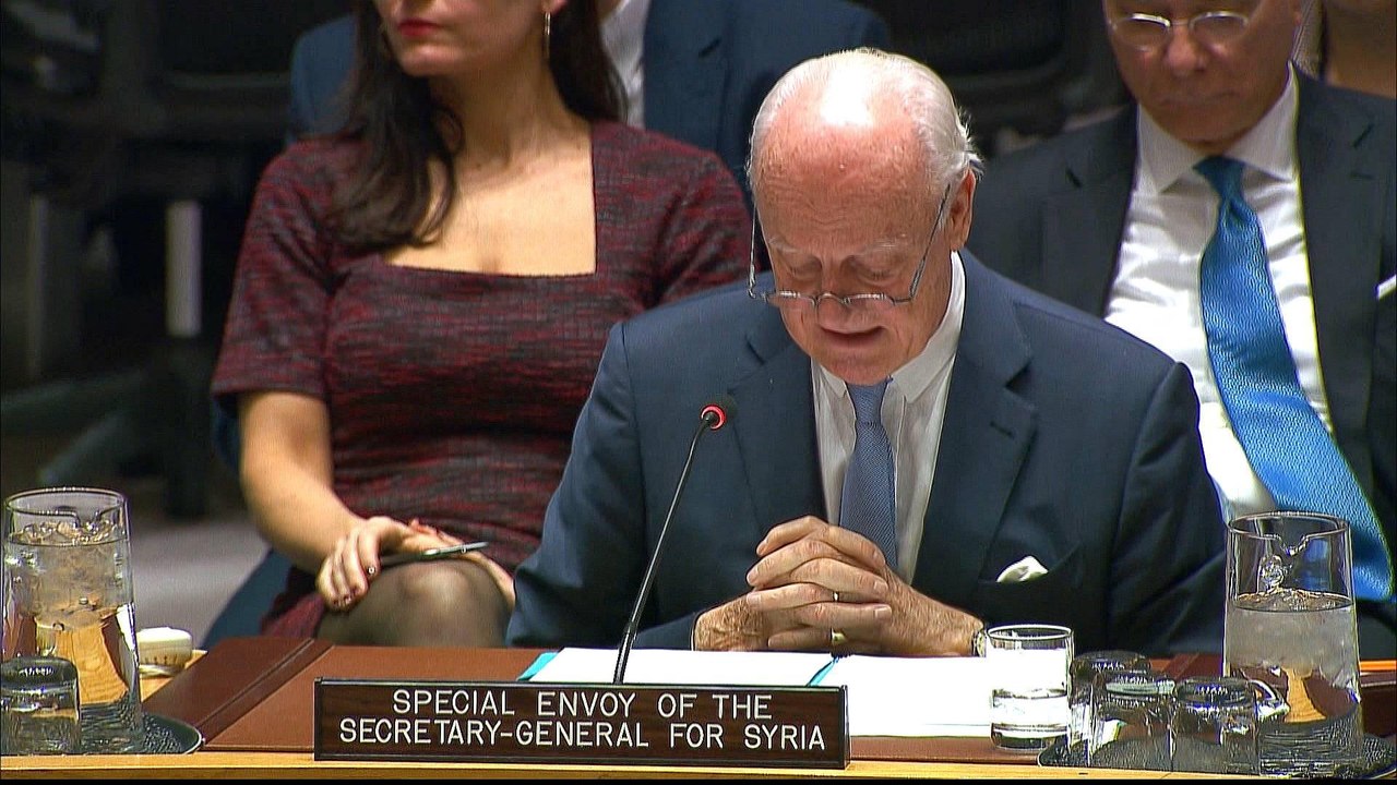 Retiring UN envoy to Syria holds last briefing to UNSC