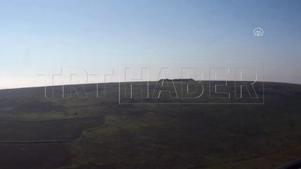 Fırat'ın Doğusunda Teröristlerin Mevzileri Görüntülendi