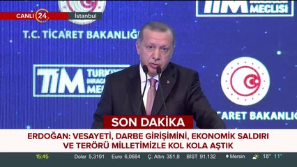 Erdoğan: Bankacılıkta dünyanın en sağlıklı yapısına sahibiz