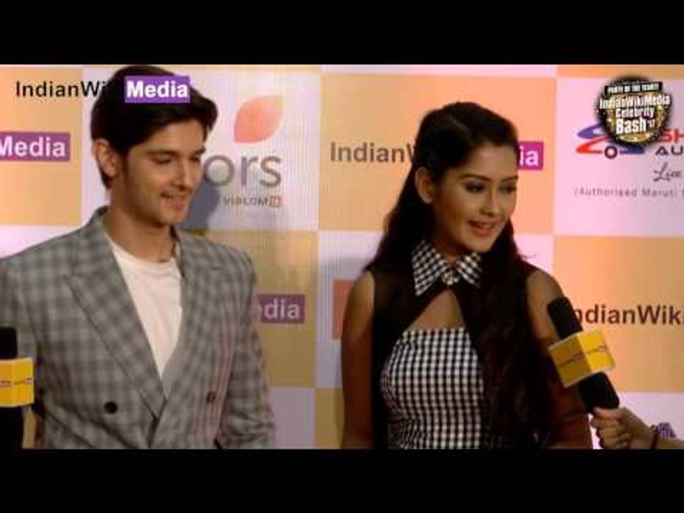 Rohan Mehra and Kanchi Singh at IndianWikiMedia Celebrity Bash 2017