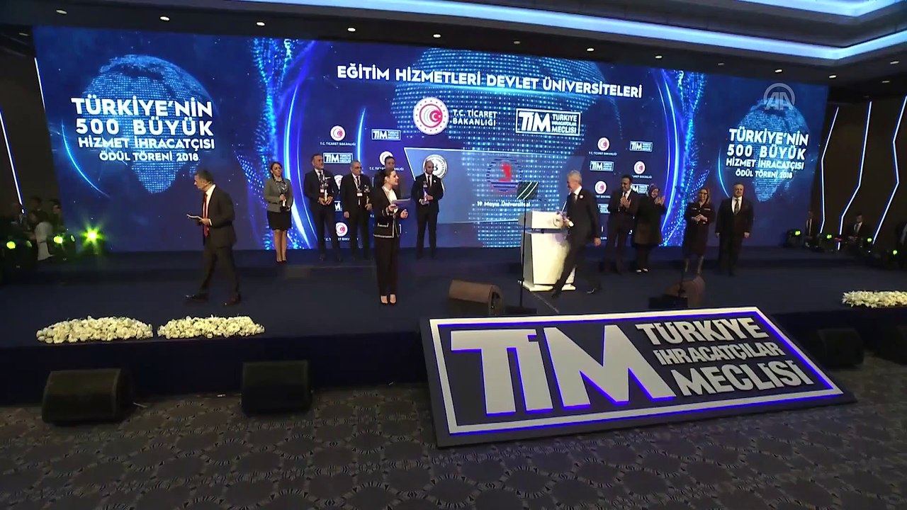 Türkiye’nin 500 Büyük Hizmet İhracatçısı Ödül Töreni - Eğitim Hizmetleri Devlet Üniversiteleri - İSTANBUL