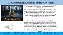 Government Shutdown: Shutdown looms