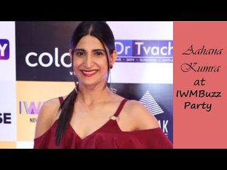 IWMBuzz: Gorgeous Aahana Kumra at the IWMBuzz Party