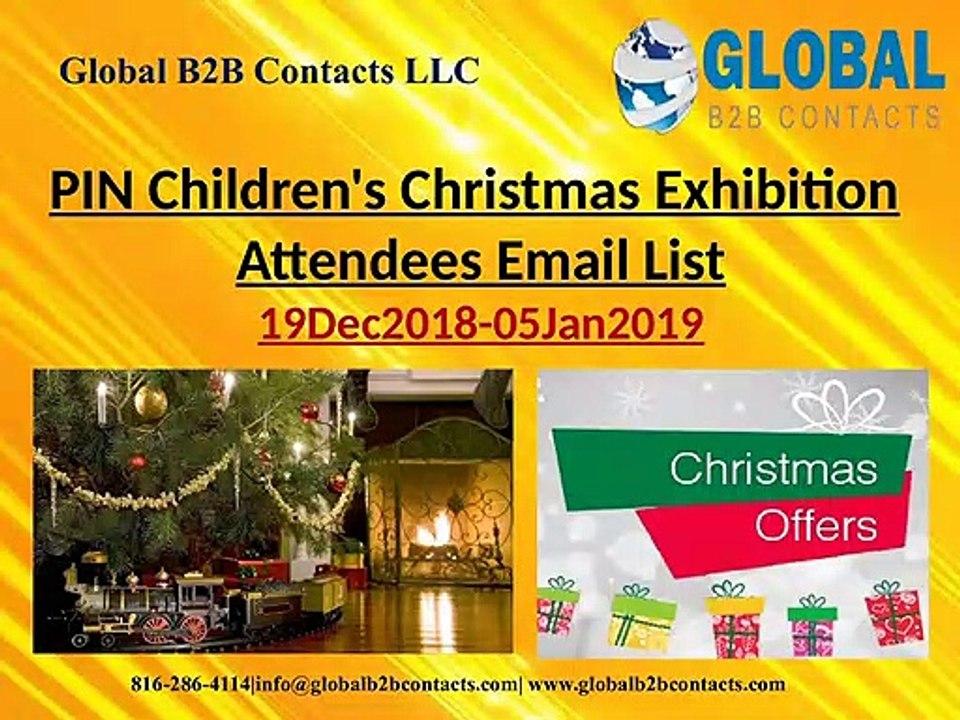 PIN Children's Christmas Exhibition Attendees Email List