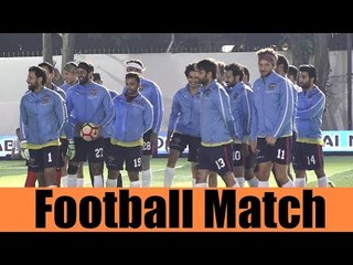 Inaugural match between the All Stars football team VS Jamnabai Narsee students