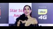 Nora Fatehi flaunts in her black dress at  Star Screen Award 2018
