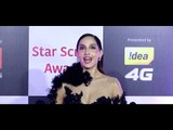 Nora Fatehi flaunts in her black dress at  Star Screen Award 2018