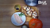 Poulet saumuré et son potimarron poêlé : une recette durable de Florent Ladeyn