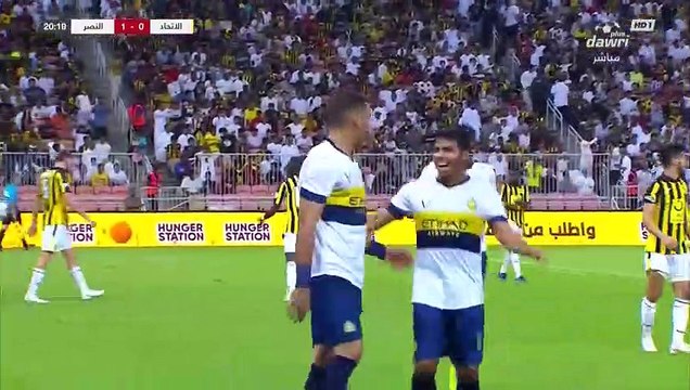 هدف النصر الأول ضد الاتحاد (عبدالرزاق حمدلله)