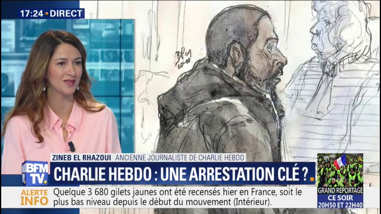 Zineb El Rhazoui, ancienne journaliste de Charlie Hebdo: l'arrestation de Peter Chérif "est une promesse de justice"