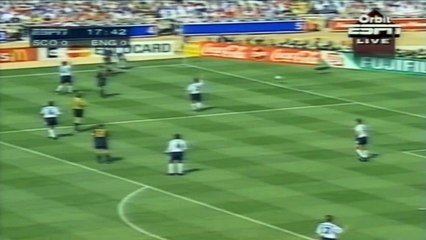 الشوط الاول مباراة انجلترا و اسكتلندا 2-0 يورو 96