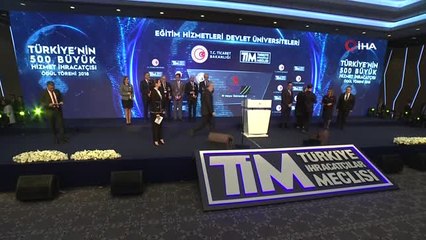 Türkiye'nin 500 Büyük Hizmet İhracatçısı' Ödülleri Sahiplerini Buldu