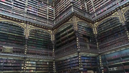 Ornate library lies nestled in the heart of Rio