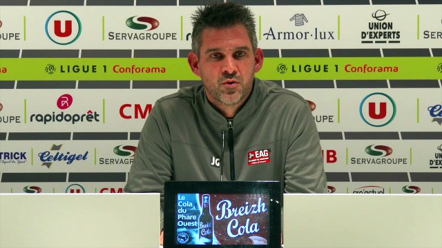 Le point presse de Jocelyn Gourvennec avant Monaco - Guingamp