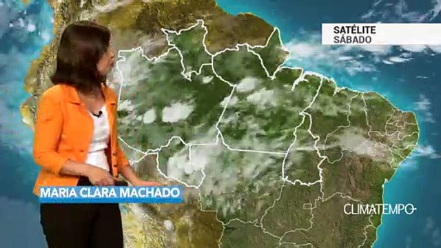 Previsão Norte – Tempo carregado no AC, AM, PA e AP