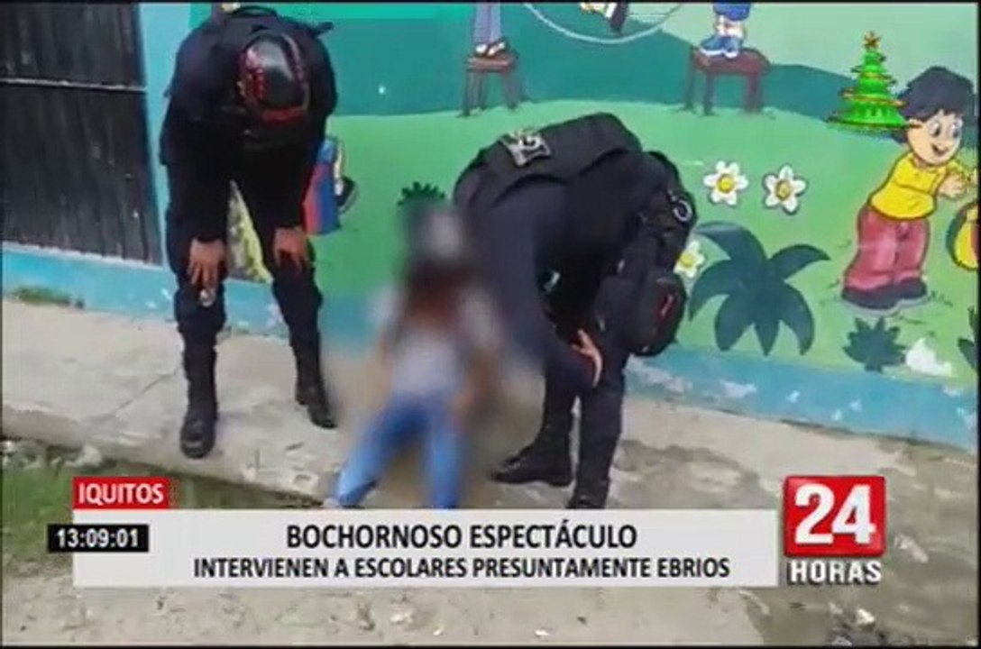 Iquitos: intervienen a menores en aparente estado de ebriedad