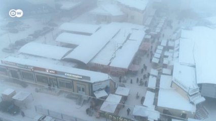A vida num dos mercados a céu aberto mais frios do mundo