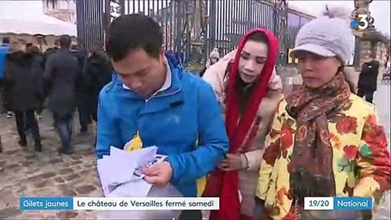 "Gilets jaunes" : le château de Versailles fermera ses portes samedi