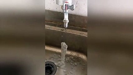 L'eau du robinet est très froide dans le nord de la chine !