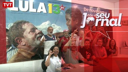 Militantes se preparam para celebrar o Natal com ex-presidente Lula
