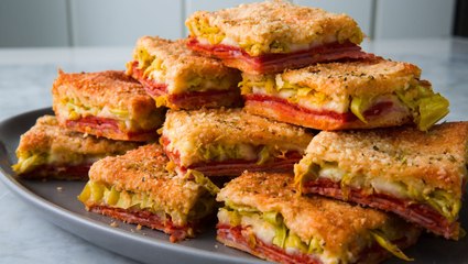 Every Party Needs A Platter Of Antipasto Squares