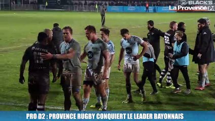 Pro D2 : Provence Rugby conquiert le leader bayonnais