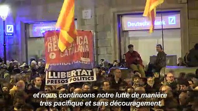Manifestation des Catalans pro-indépendance à Barcelone