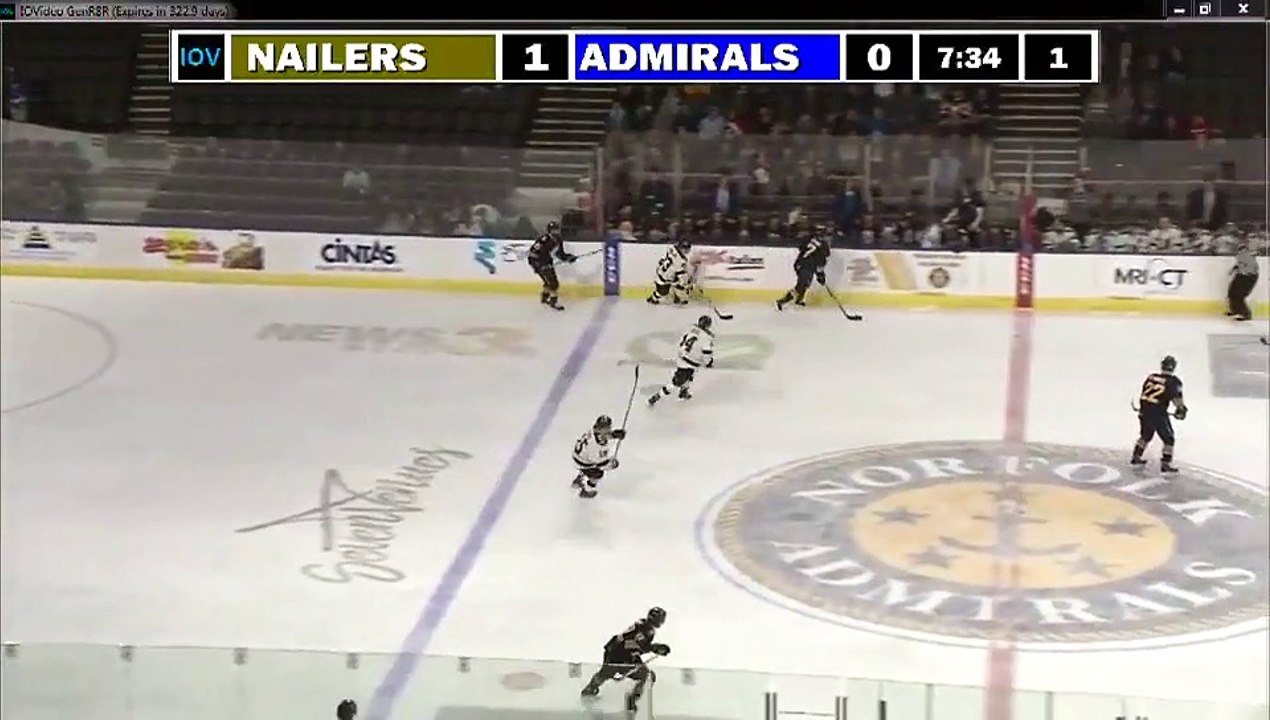 ECHL Wheeling Nailers 2 at Norfolk Admirals 1 video Dailymotion