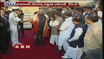 Telangana CM KCR Grand Welcome to President of India Ram Nath Kovind