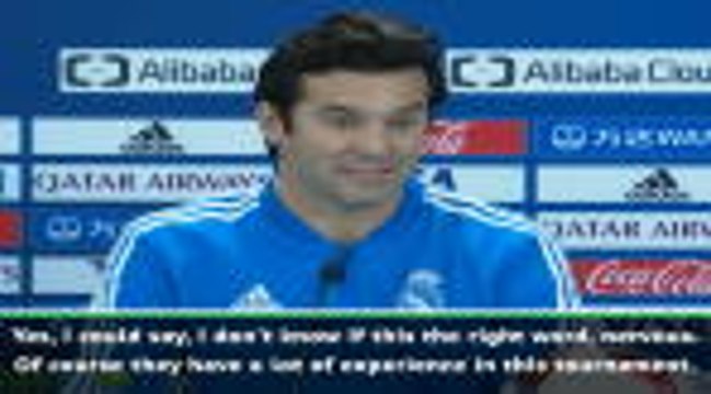 Solari admits to Club World Cup final nerves