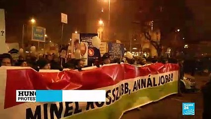 Protesters return to streets as Hungary's Orban digs in