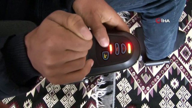 Yürüme engelli Yasin’in akülü araç sevinci